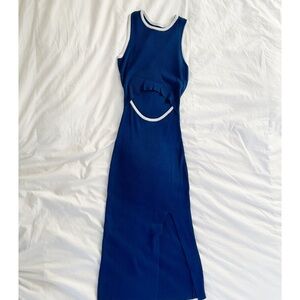 Bodicon Blue Sleeveless Dress